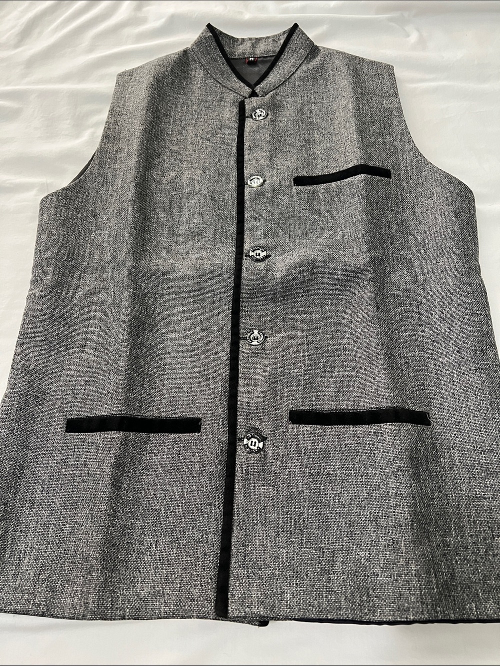 Men black Nehru jacket